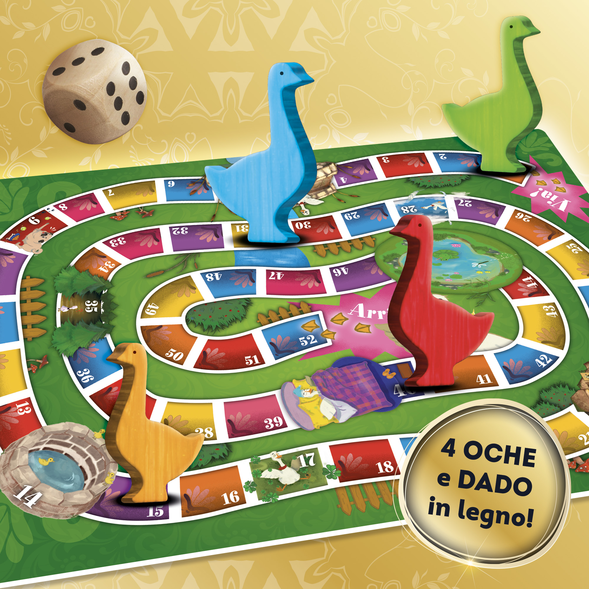 Lisciani Giochi Ludoteca Gioco dell'Oca Classic gioco da tavolo