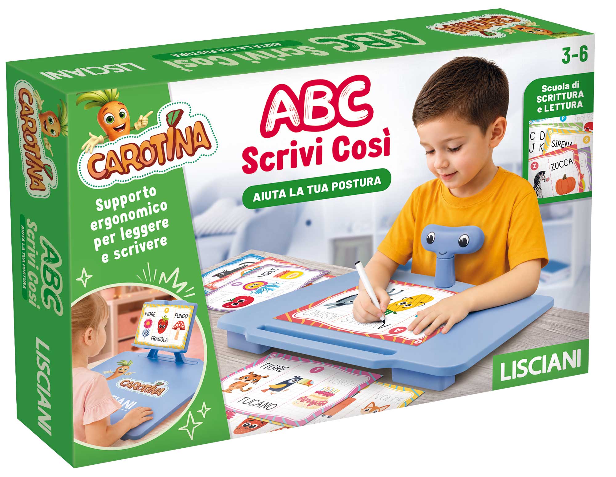 Lisciani Carotina ABC Scrivi Così gioco scrittura postura bambini