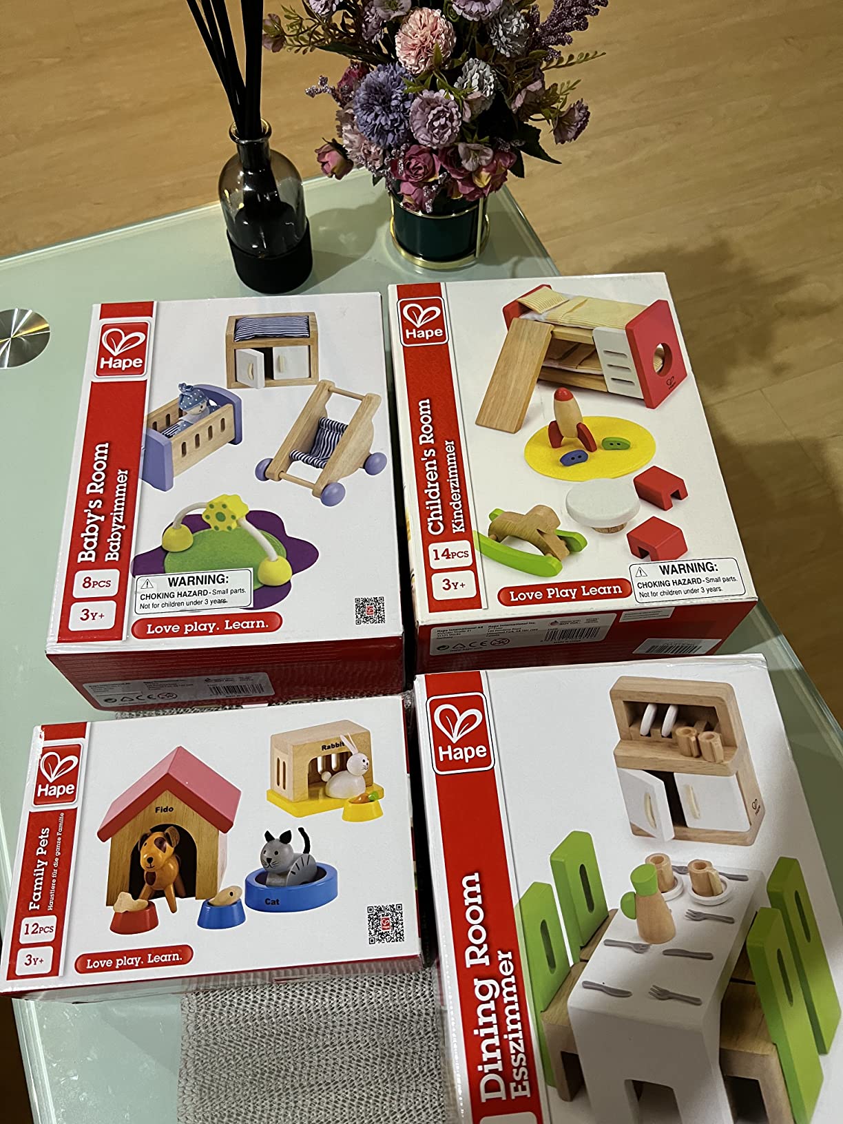 Hape Cameretta Moderno mobili casa bambole legno