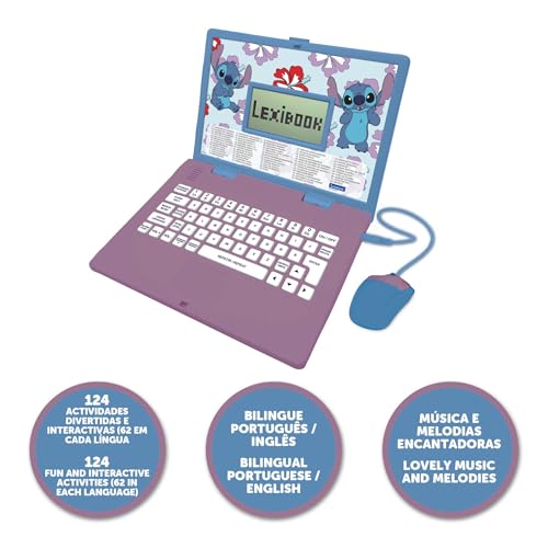 Lexibook JC598Di4 Stitch laptop educativo bilingue