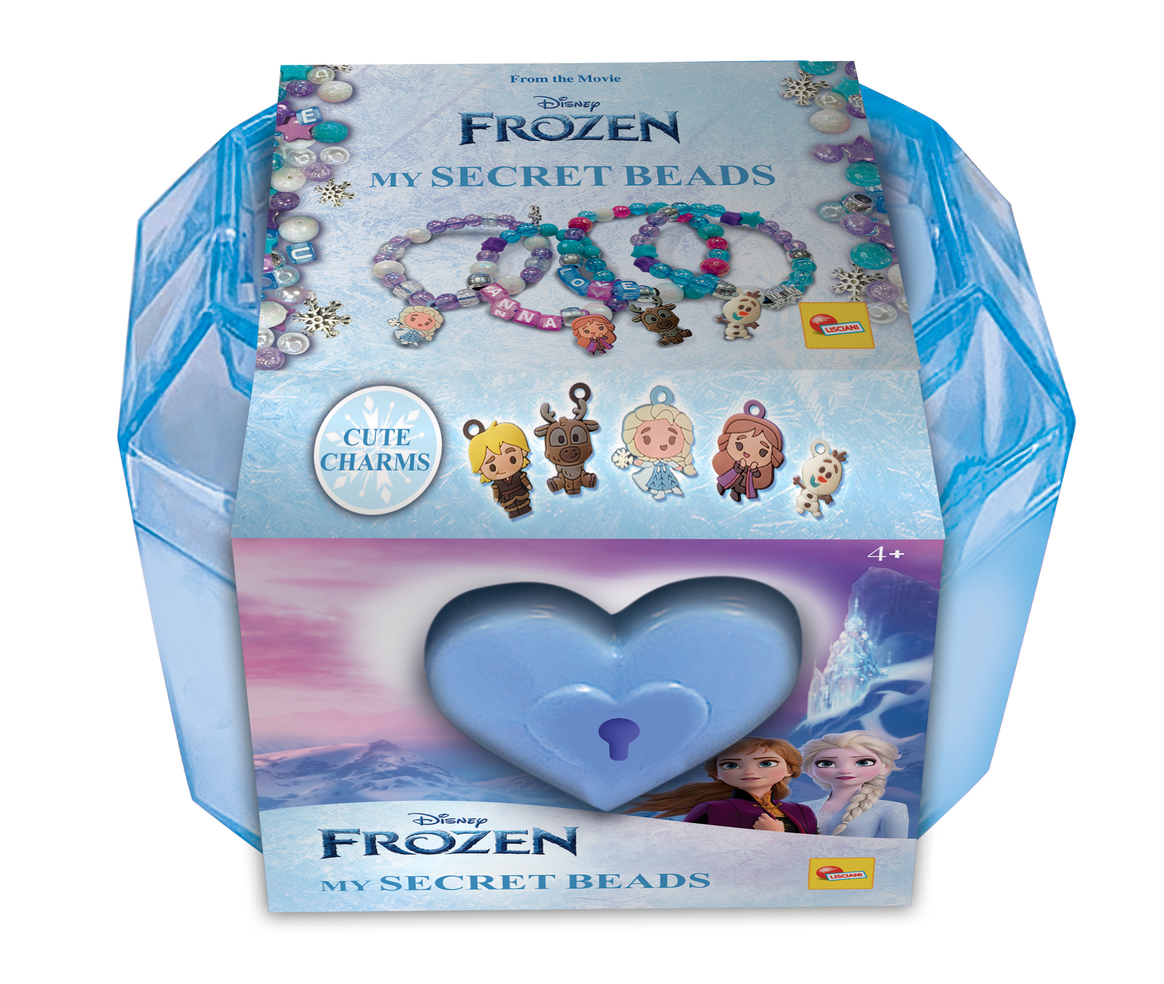 Lisciani Frozen My Secret Beads kit perline cofanetto con chiave