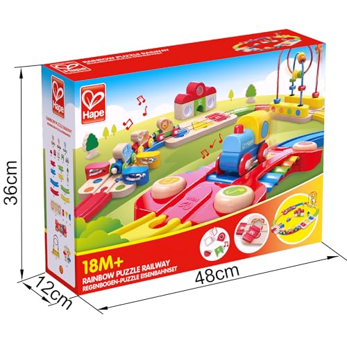 Hape E3826 Arcobaleno pista treno legno musicale