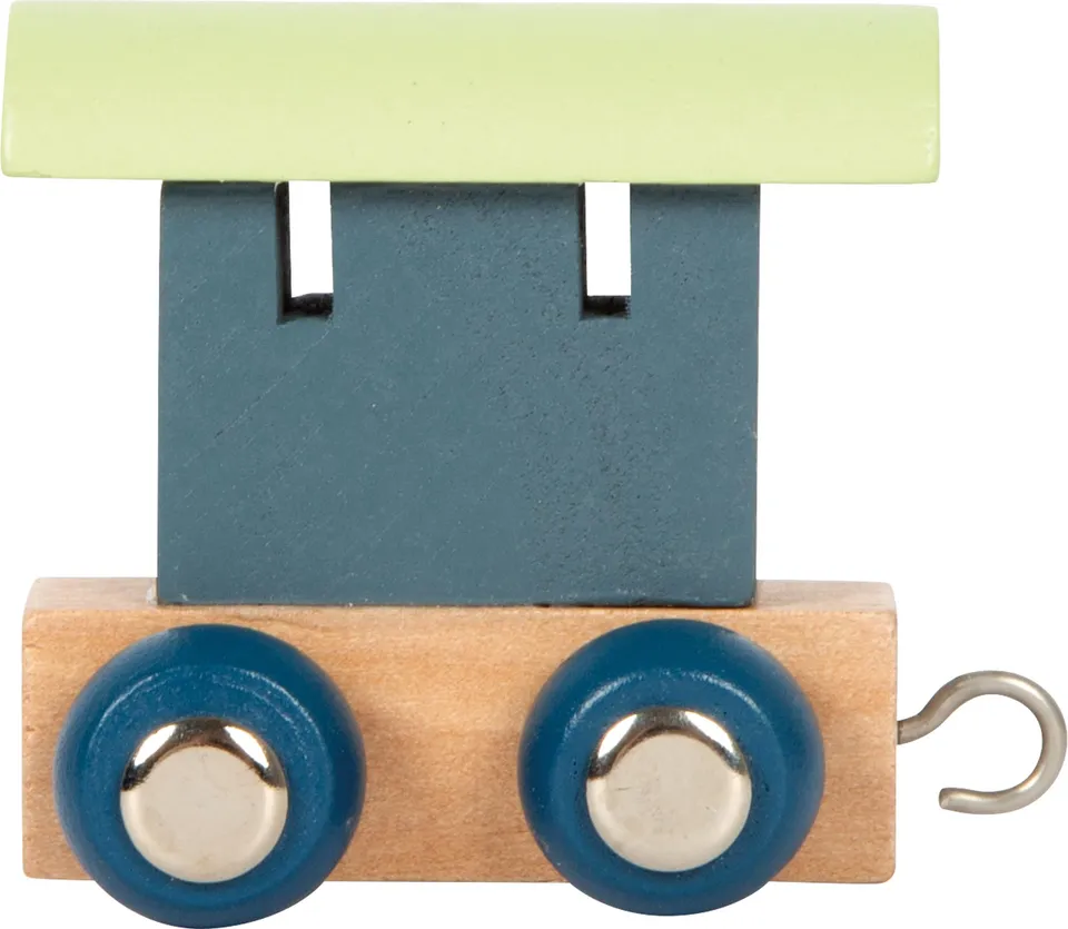 smallfoot Trenino Polare vagone lettera legno blu 12565