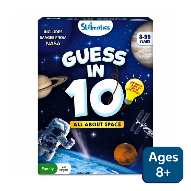 Skillmatics Guess in 10 All About Space gioco carte spazio