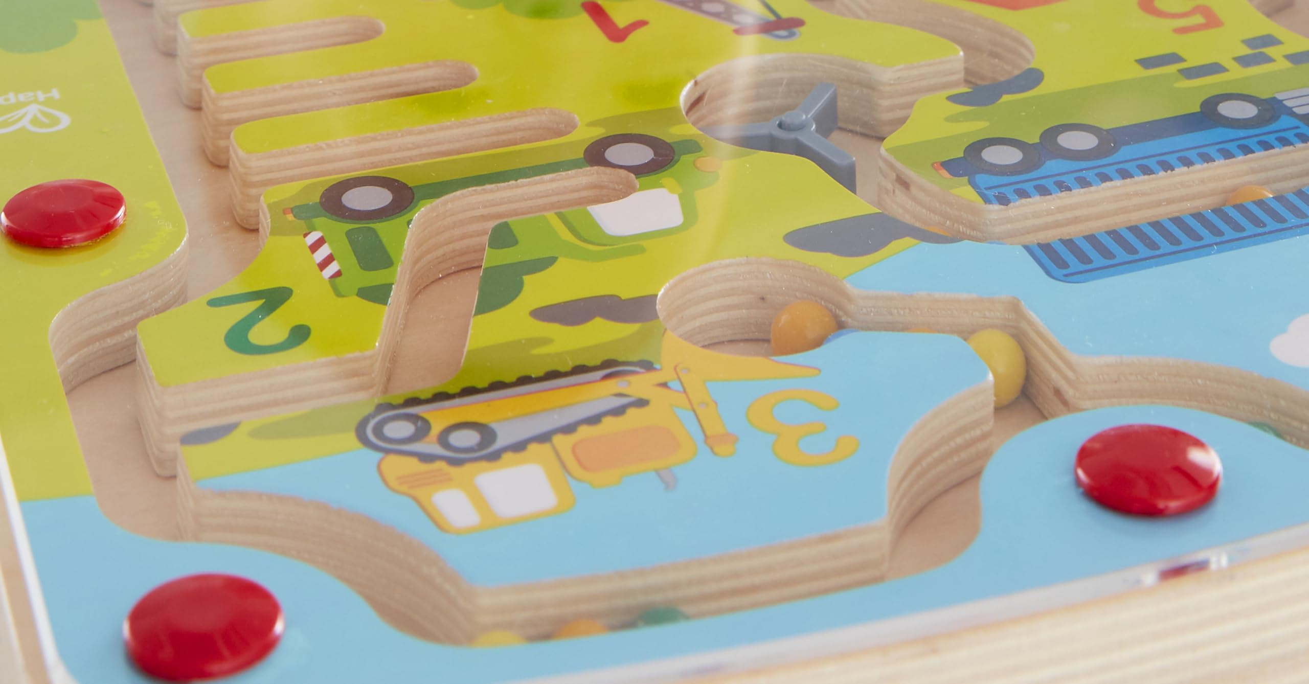 Hape Labirinto Magnetico Cantiere labirinto bambini numeri