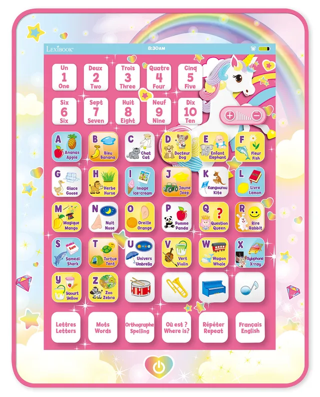 Lexibook Unicorno JCPAD002UNI Tablet Educativo Bilingue Touch