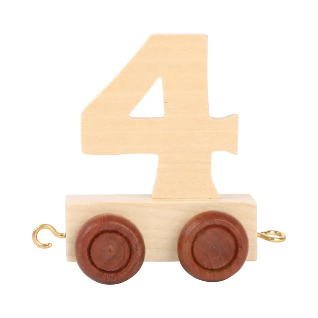 smallfoot 10556 trenino in legno numero 4 rimorchio
