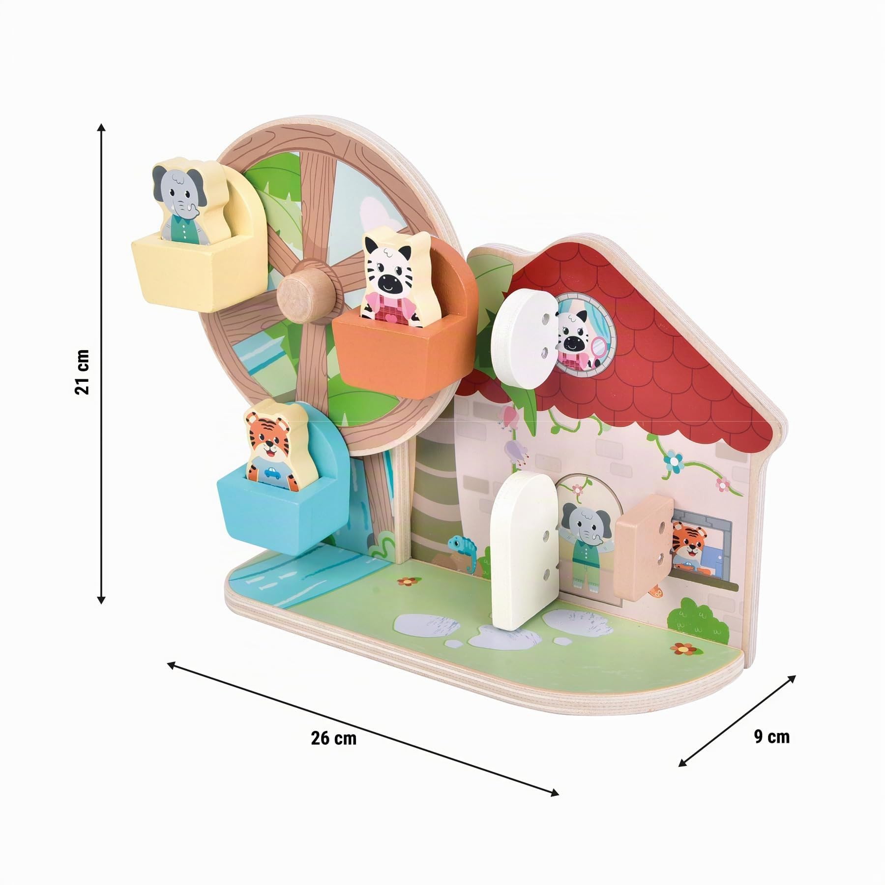 smallfoot Jungle Friends 12764 ruota panoramica in legno