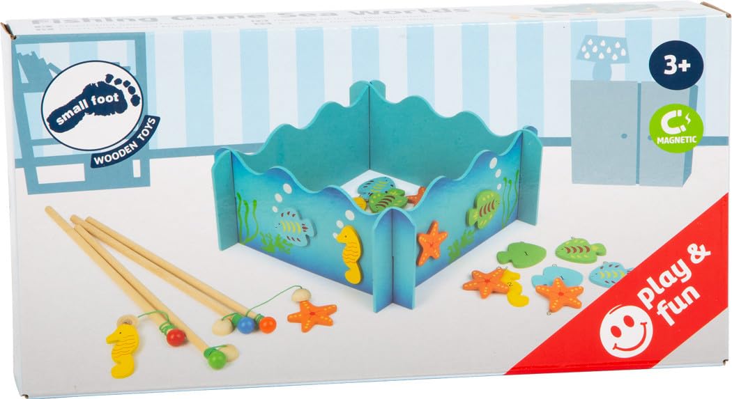 Small Foot Mondi di Mare Gioco Pesca Magnetico 24 Pezzi