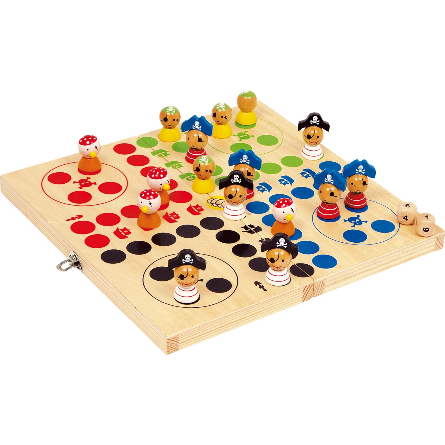 small foot Ludo Animali gioco da tavolo legno 4 giocatori