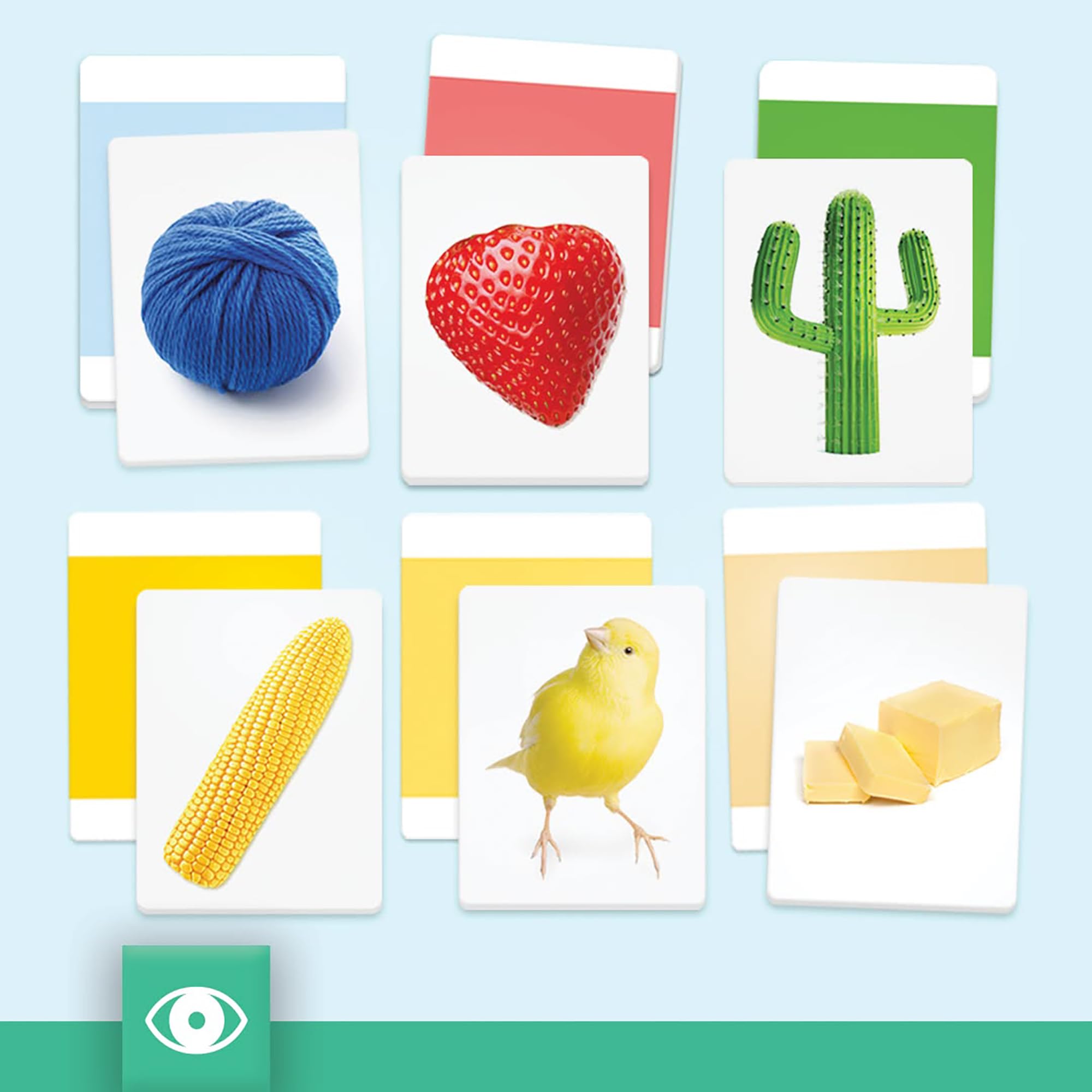 Headu Maxi Flashcards Montessori Colors carte colori 2-5 anni