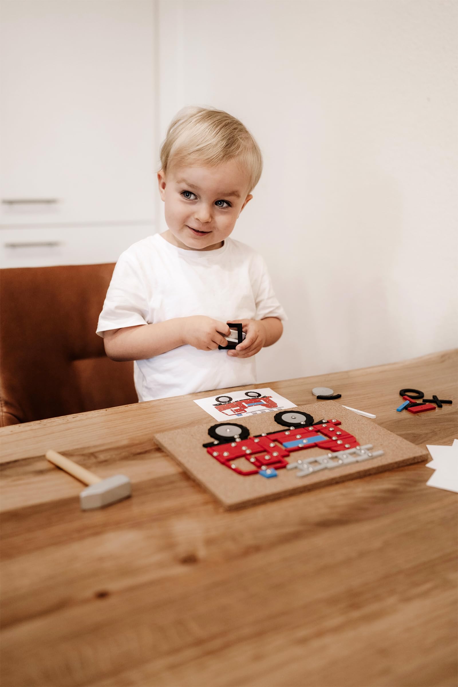 smallfoot Veicoli gioco martelletto legno sughero 3 anni