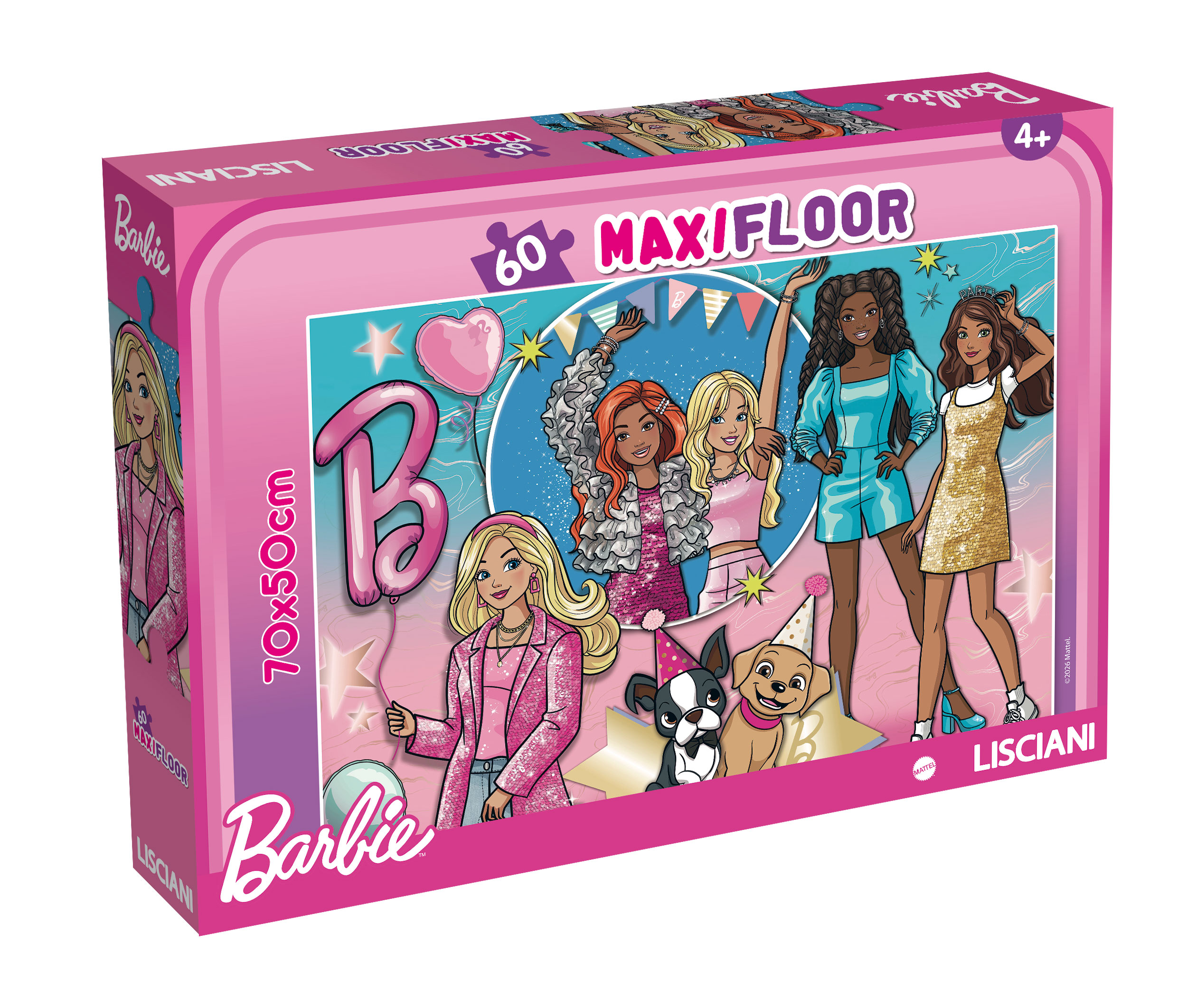 Lisciani Barbie Puzzle Maxifloor 60 Pezzi Scintillante