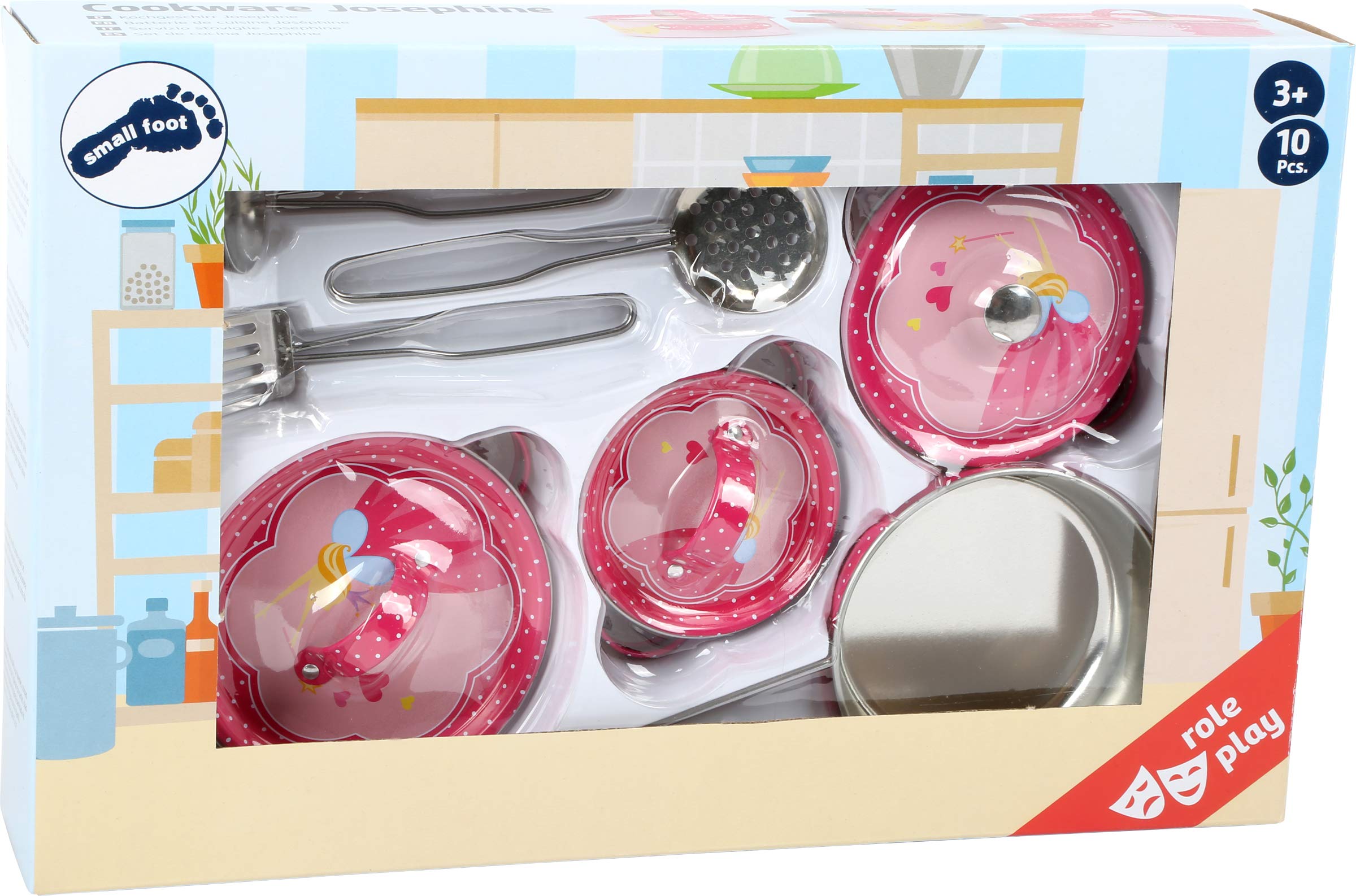 smallfoot Josephine 8970 Cucina Gioco 10 Pezzi Rosa