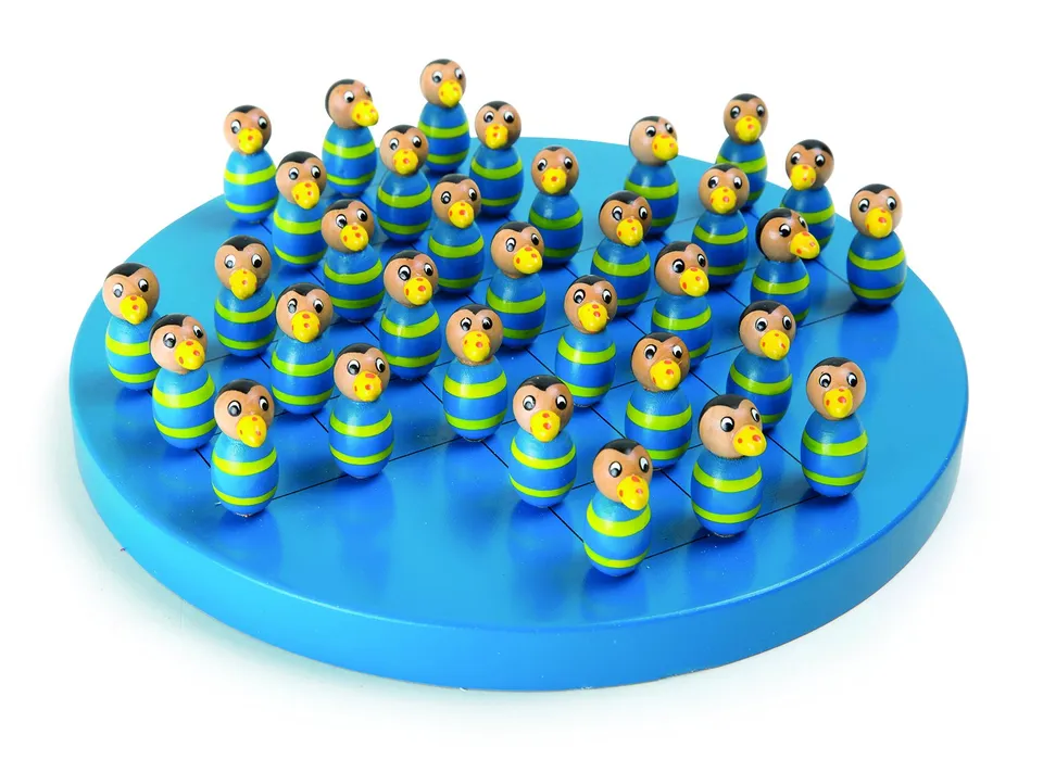 smallfoot 10163 Solitario Tucani gioco legno 37 pezzi dai 6 anni