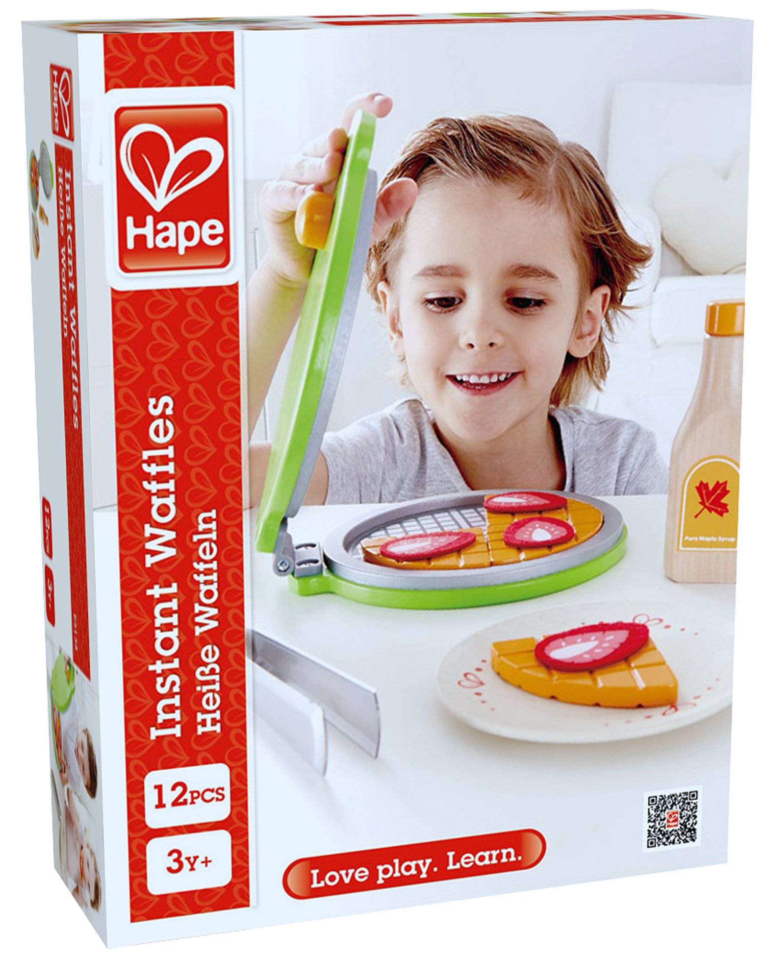 Hape E3138 set waffle cucina giocattolo con fragole