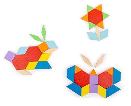 smallfoot 11357 tangram in scatola di latta 16 schede