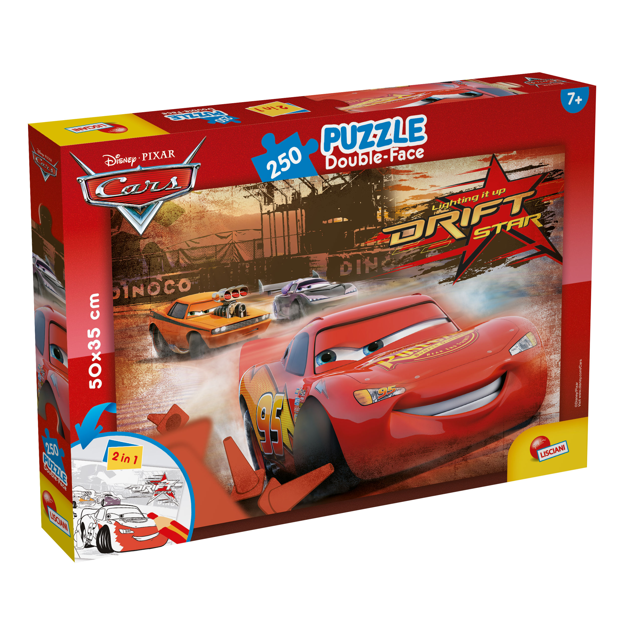 Lisciani Giochi Disney Puzzle DF Plus 250 Cars 250 pezzi double-face