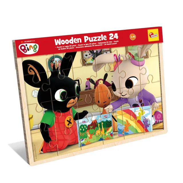 Lisciani Bing Wooden Puzzle 24 puzzle legno cornice