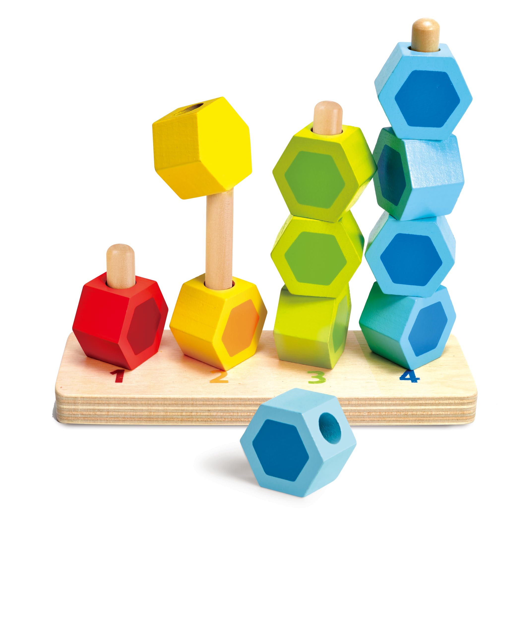 Hape E0504 pallottoliere in legno torri impilabili bambini
