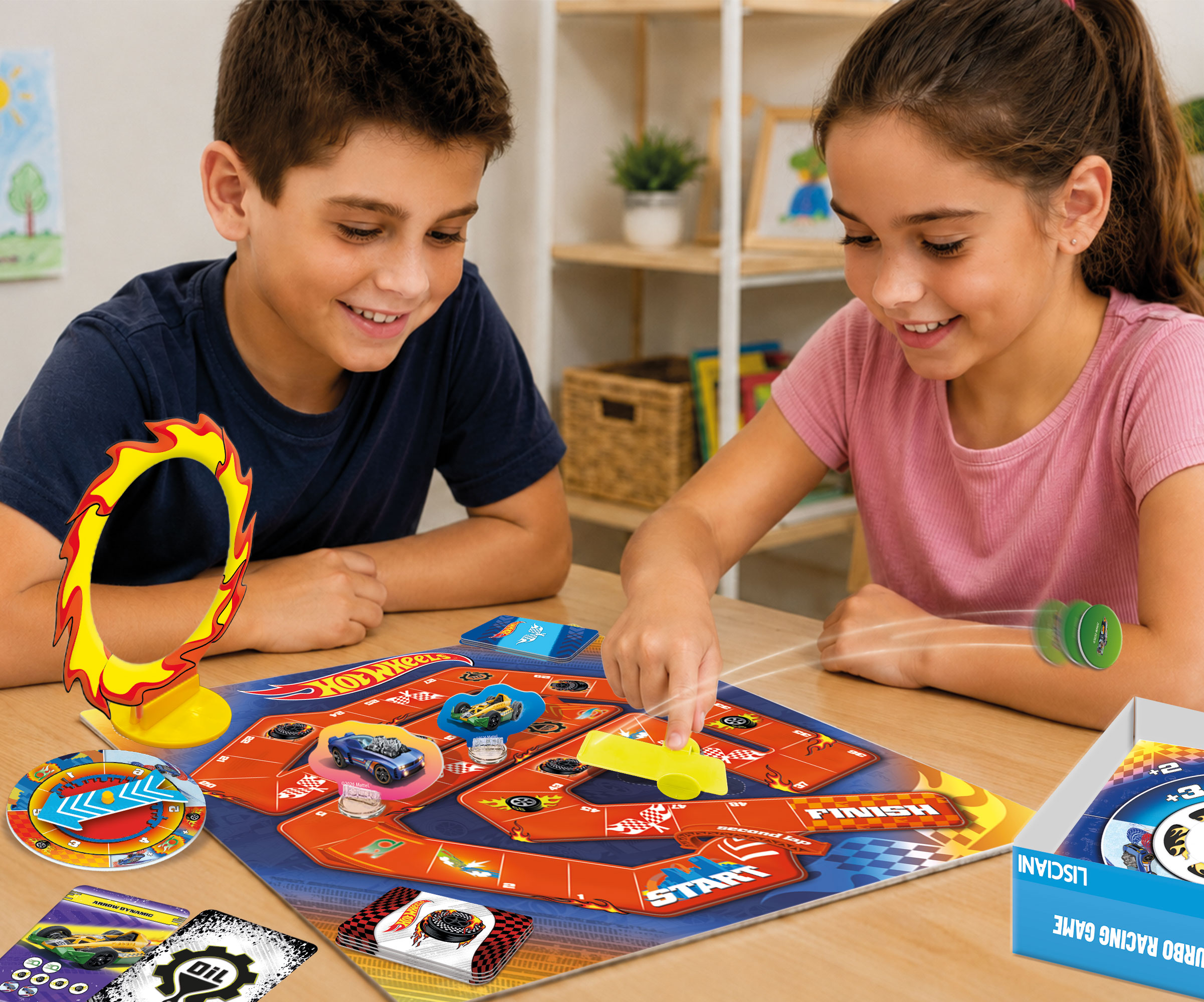Lisciani Hot Wheels Turbo Racing gioco da tavolo corse
