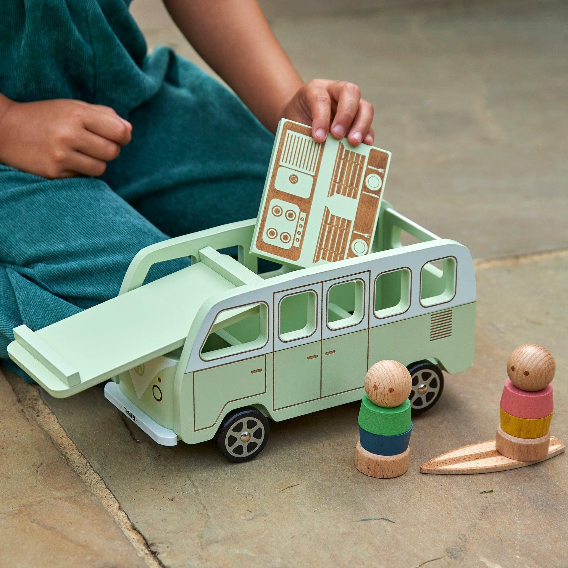 Tickit Wooden Adventure Camper camper legno con personaggi