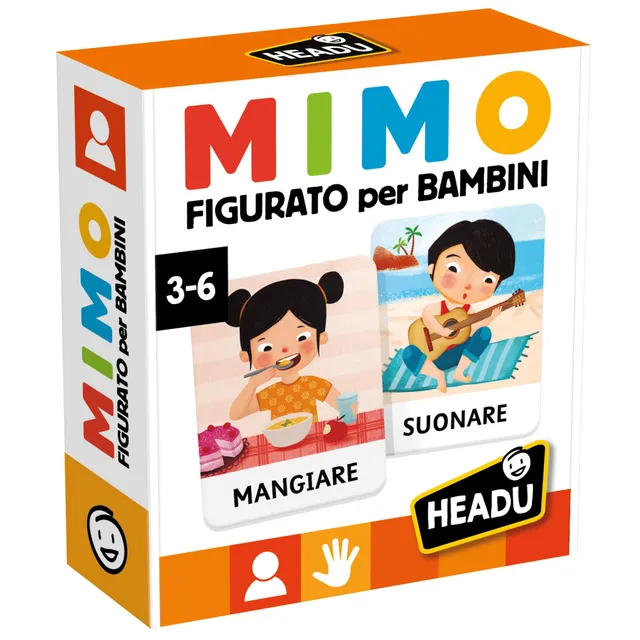 Headu Mimo delle Azioni gioco mimo emozioni 3-6 anni