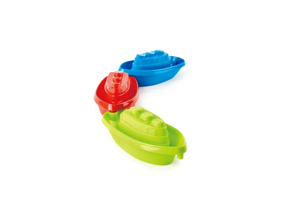 Hape Barchette Impilabili Gioco Spiaggia 18 Mesi 3 Pezzi