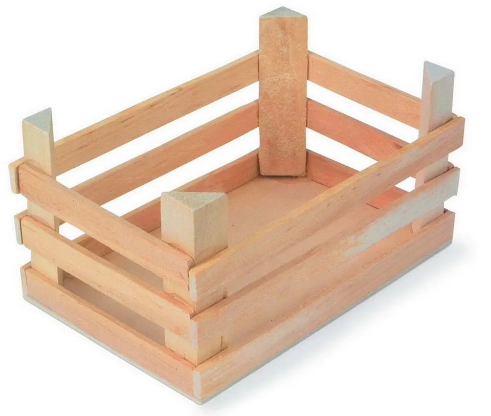 smallfoot Cassa natura cassette legno set 3 pezzi da dipingere