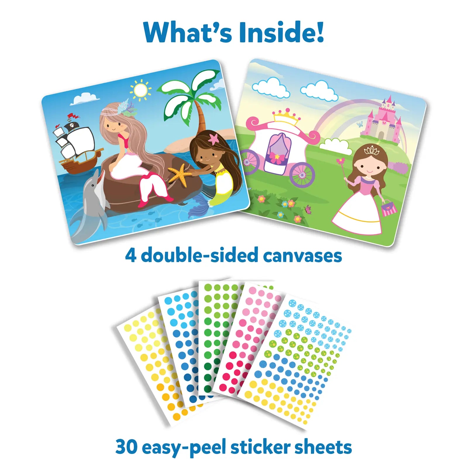 Skillmatics Dot It Unicorn Princess sticker art bimbi