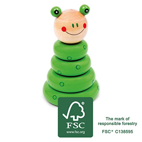Small Foot rana impilabile legno 5 pezzi FSC