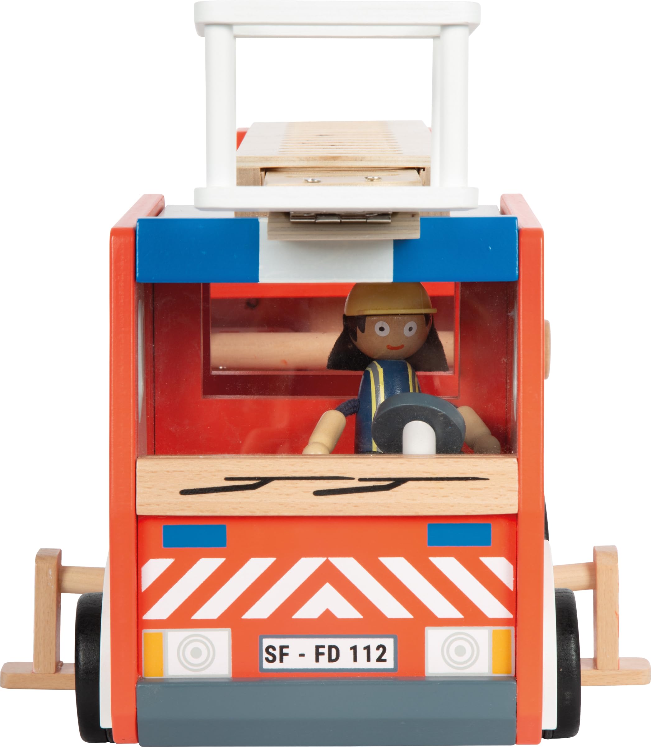smallfoot Auto Vigili del Fuoco camion pompieri legno scala