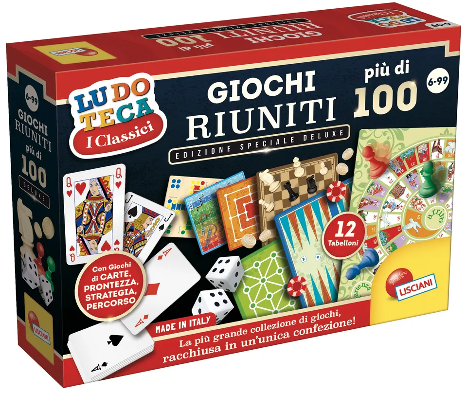 Lisciani Ludoteca Giochi Riuniti 100+ scatola famiglia