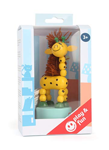 smallfoot Giraffa a Pressione Gioco Legno FSC Multicolore