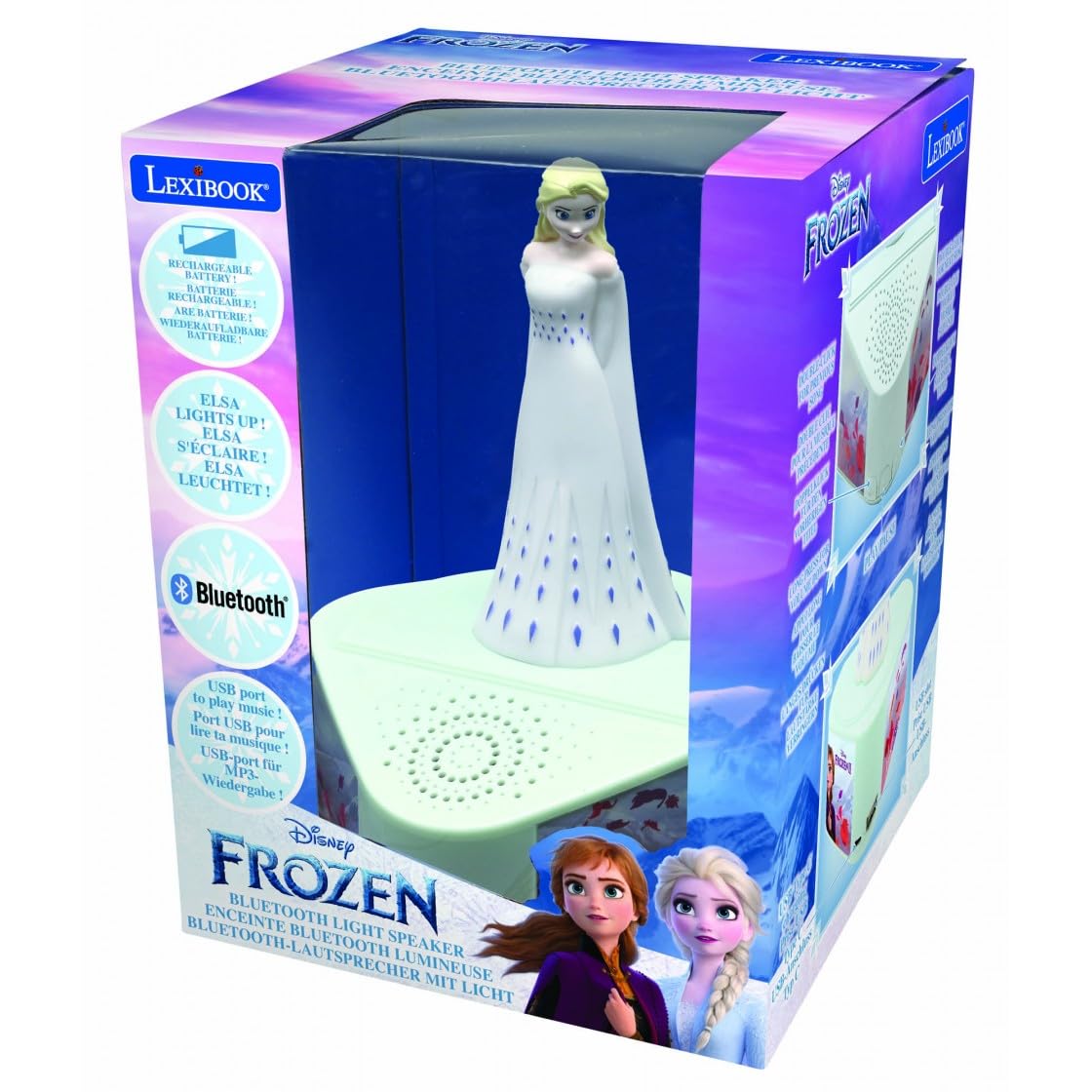 Lexibook Frozen BTD80FZ altoparlante Bluetooth luminoso