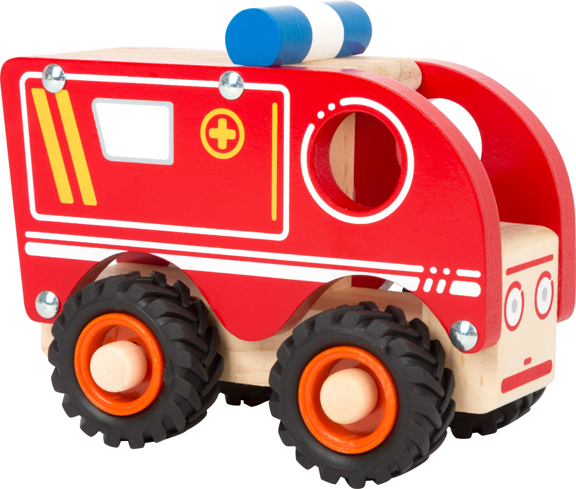 smallfoot 11076 ambulanza legno ruote gommate 18 mesi
