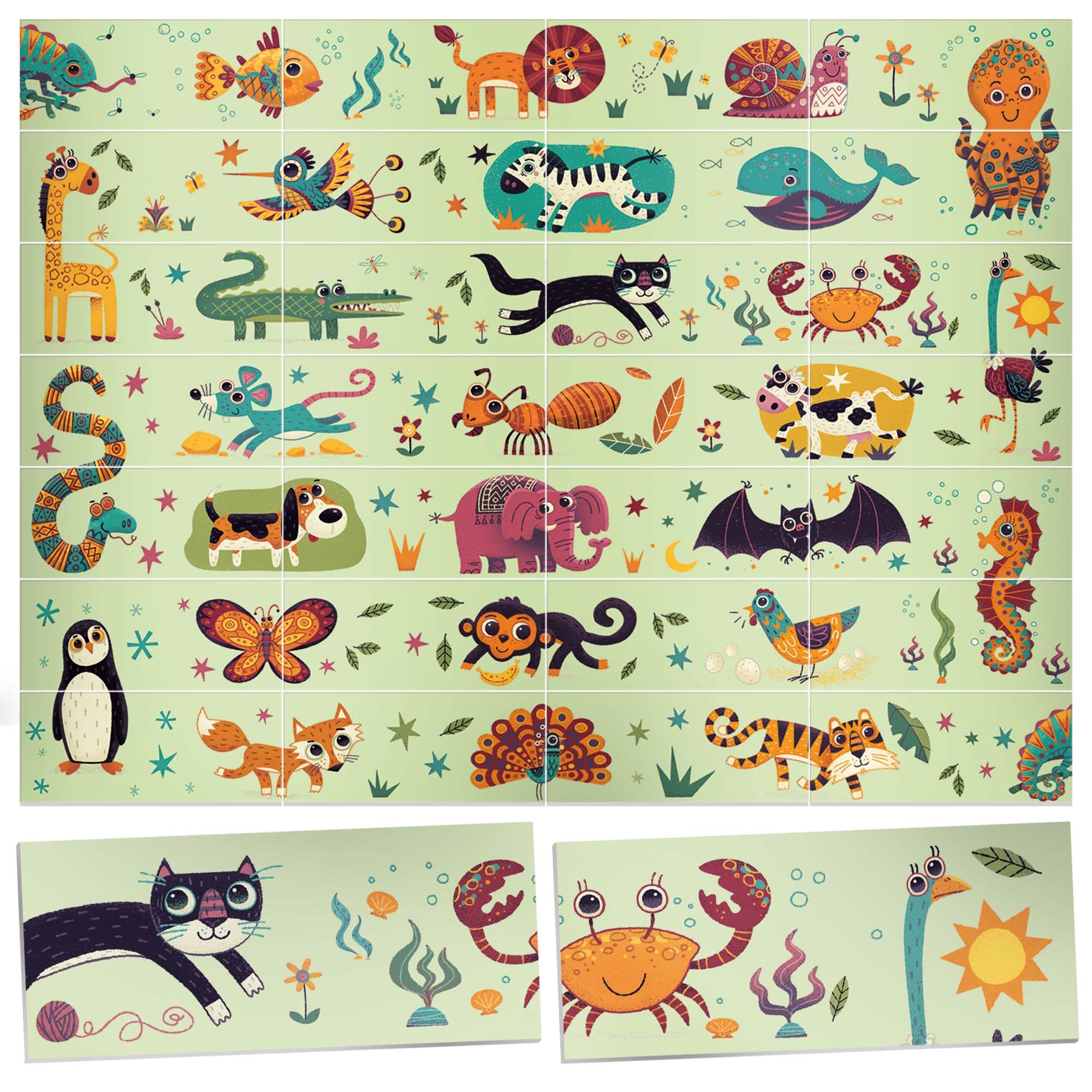 Headu Domino Puzzle Animals puzzle 28 pezzi 3+ anni