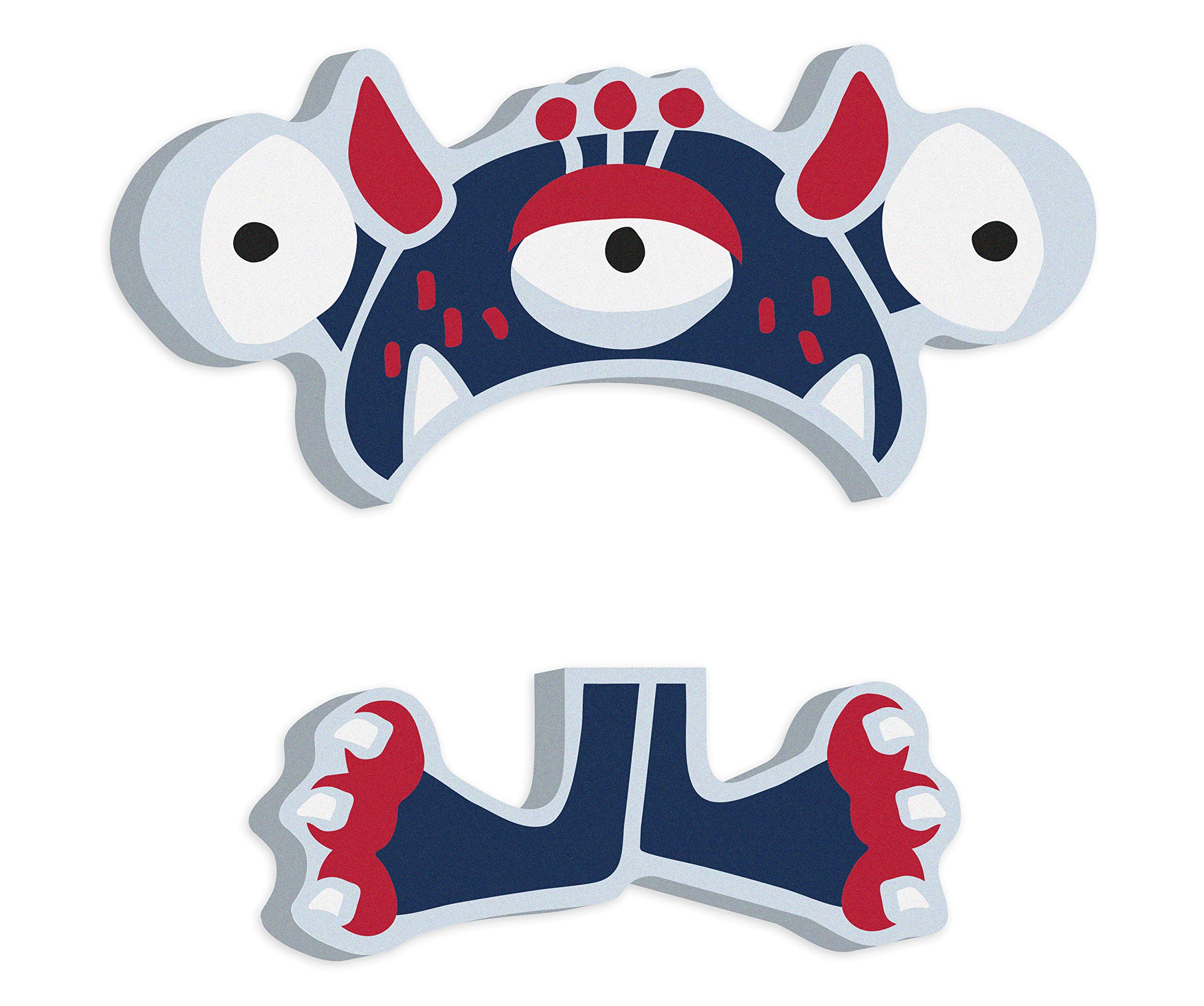 smallfoot ABC Monster Gerard deco legno dritto A M V W