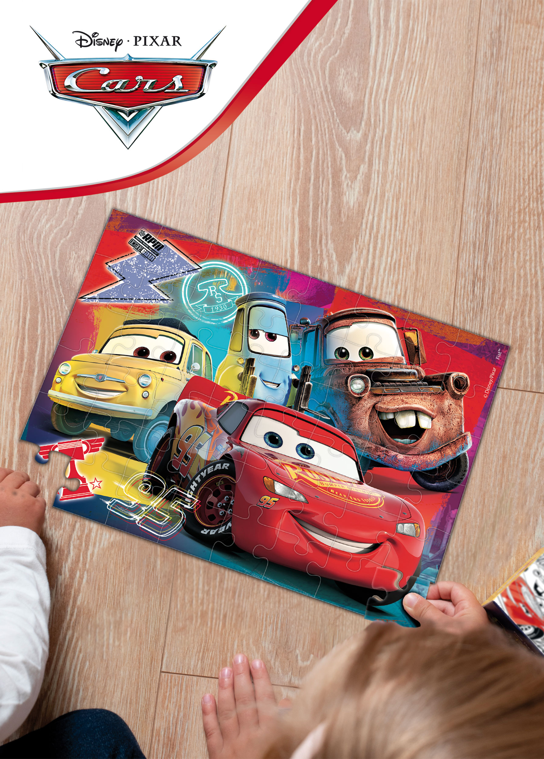 Lisciani Disney Puzzle DF M-Plus 24 Cars puzzle bambini da colorare
