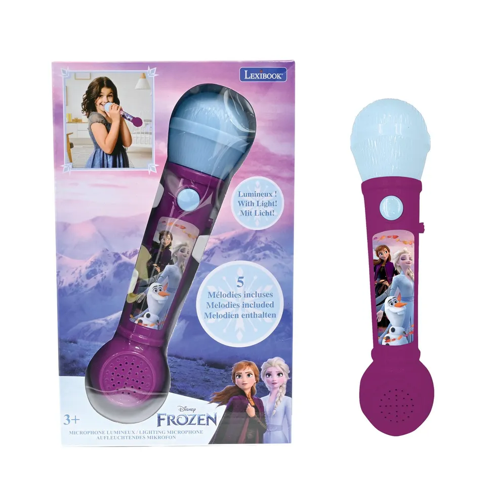 Lexibook Frozen MIC80FZLXB microfono luminoso blu rosso