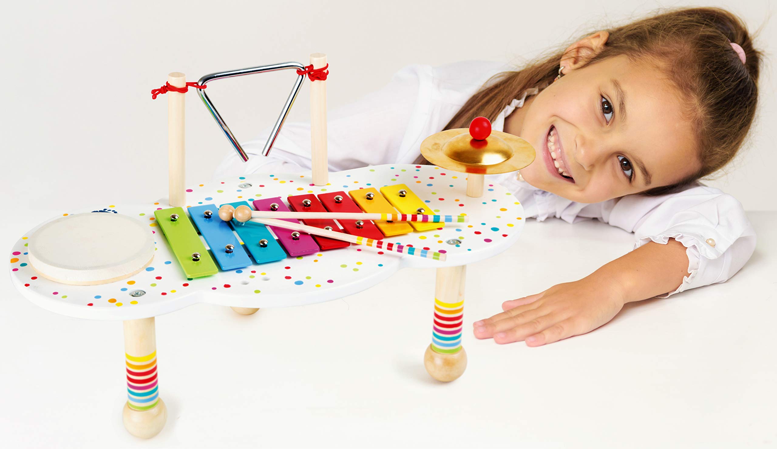 smallfoot Sound 10385 tavolo musicale in legno 3 anni