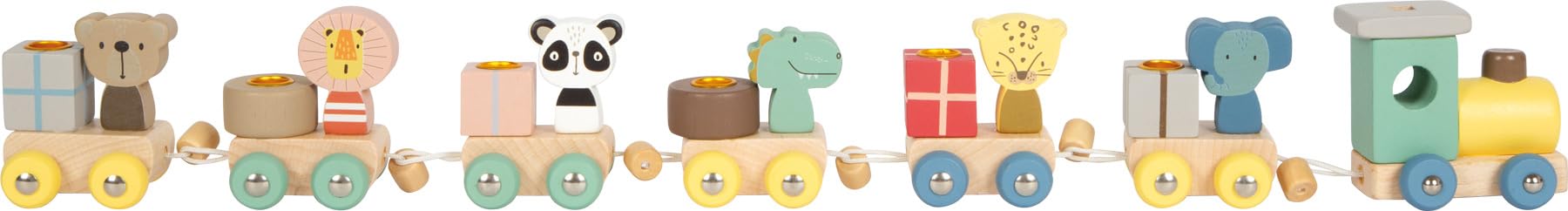 smallfoot treno compleanno animali legno numeri 1-9