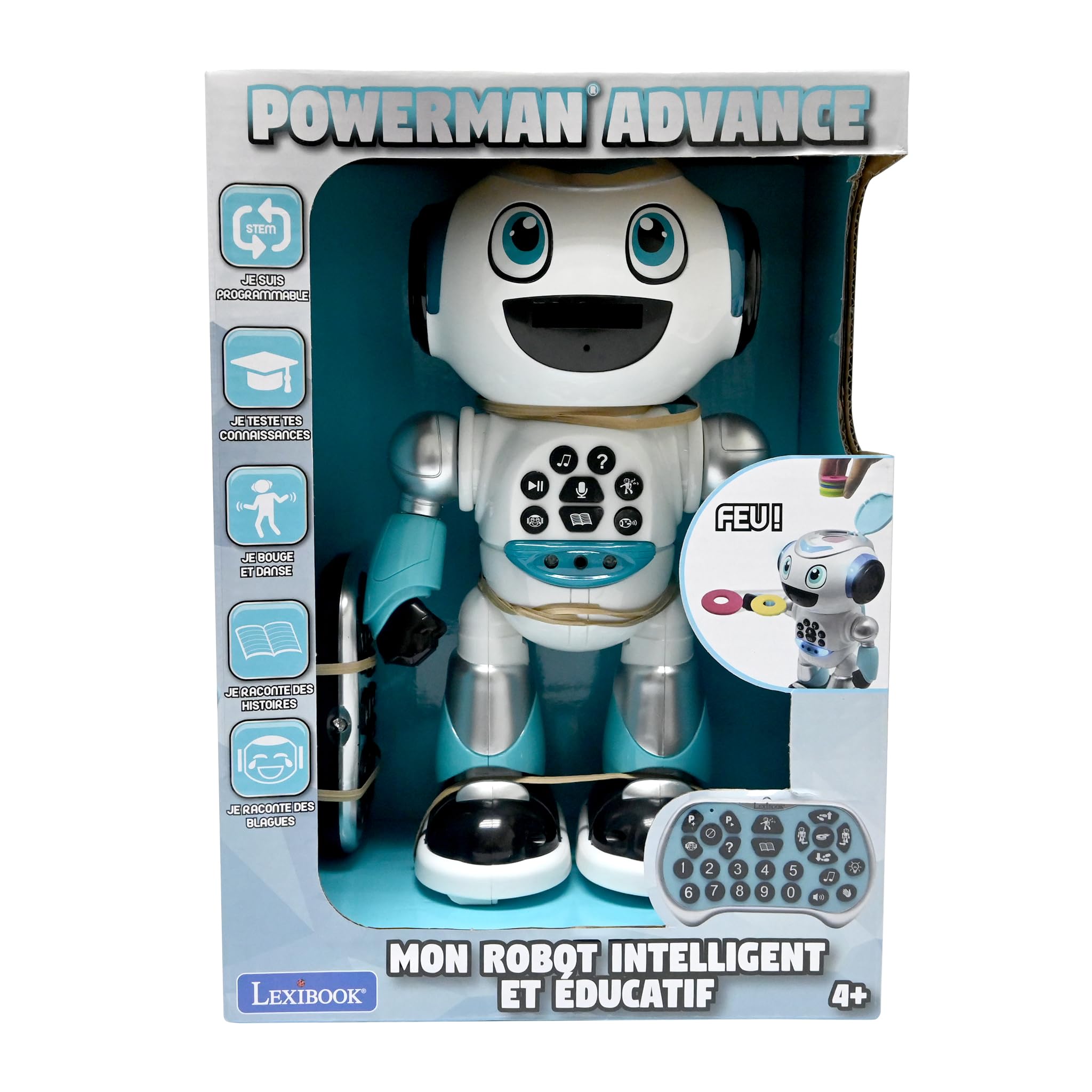 Lexibook Powerman Advance robot interattivo bianco programmabile