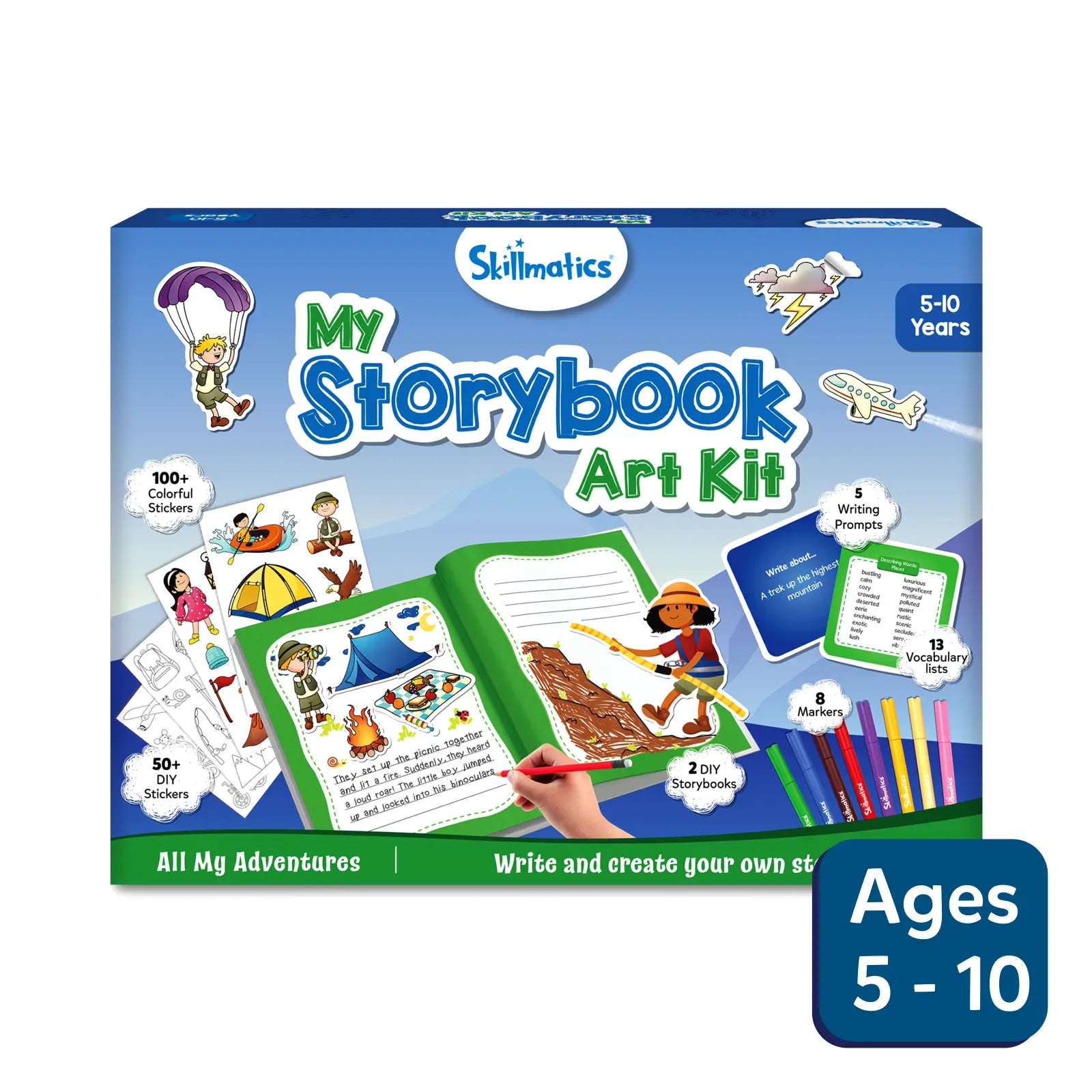 Skillmatics My Storybook All My Adventures kit creativo 5-10 anni