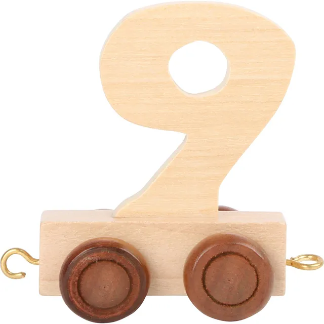 Small Foot 10561 trenino legno numero 9 naturale