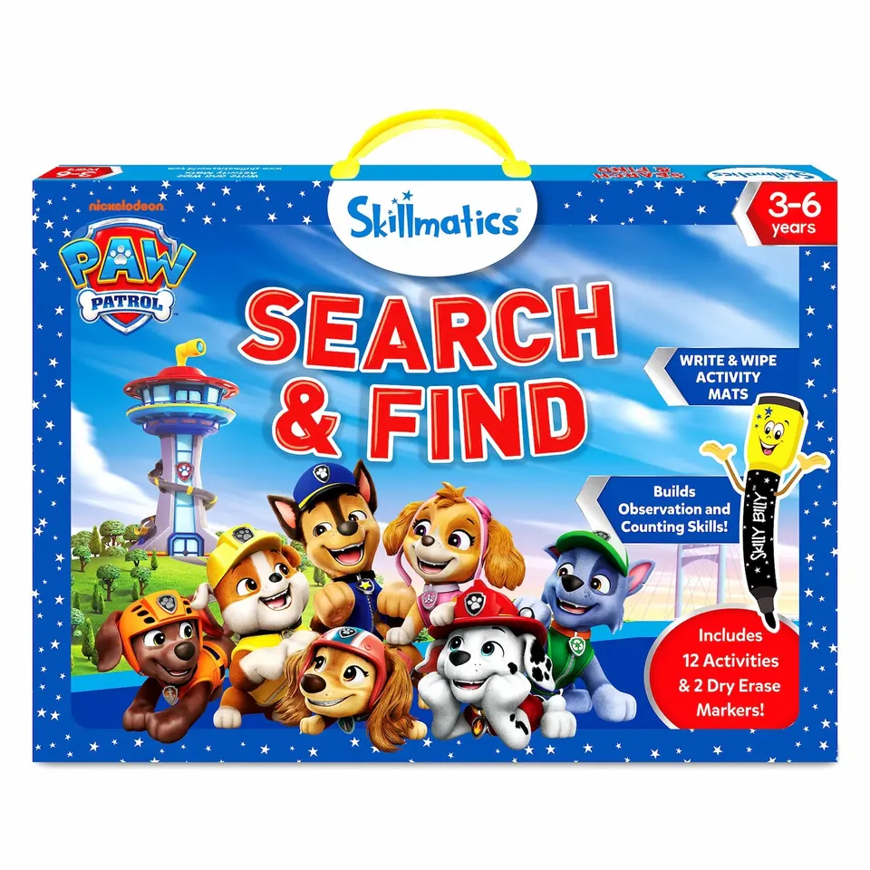 Skillmatics Search Find PAW Patrol tappetini 12 giochi