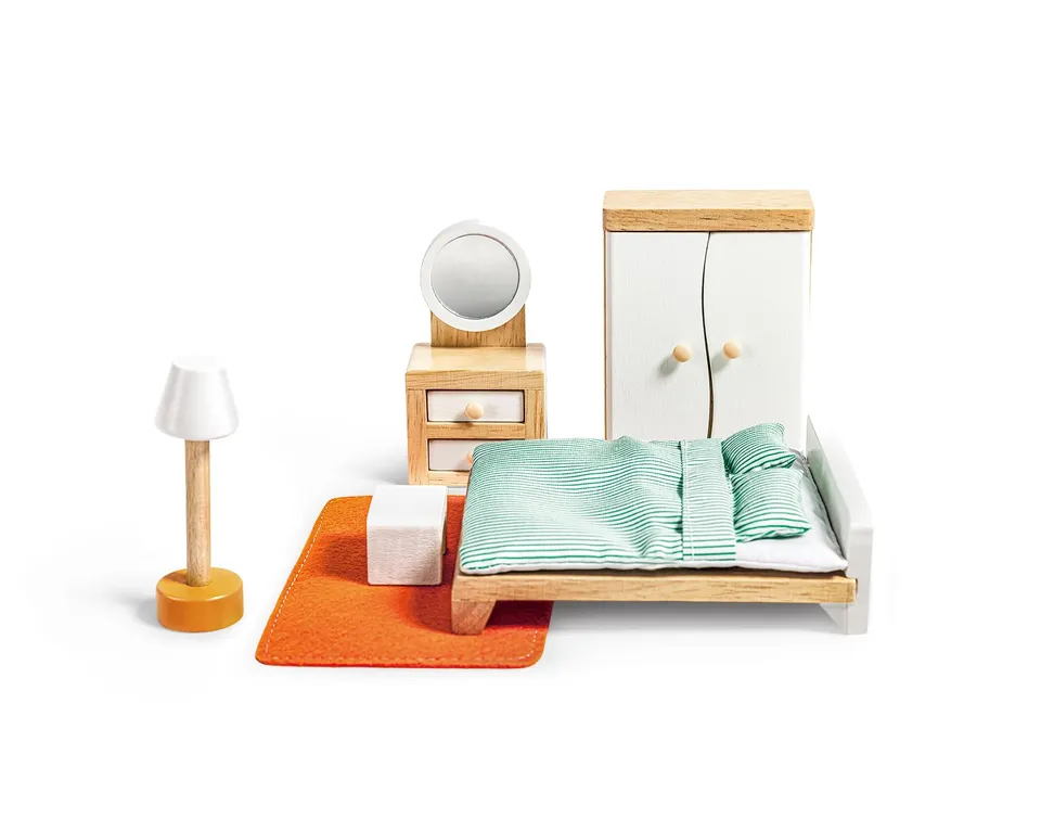 Hape Camera Matrimoniale Mobili Casa Bambole in Legno