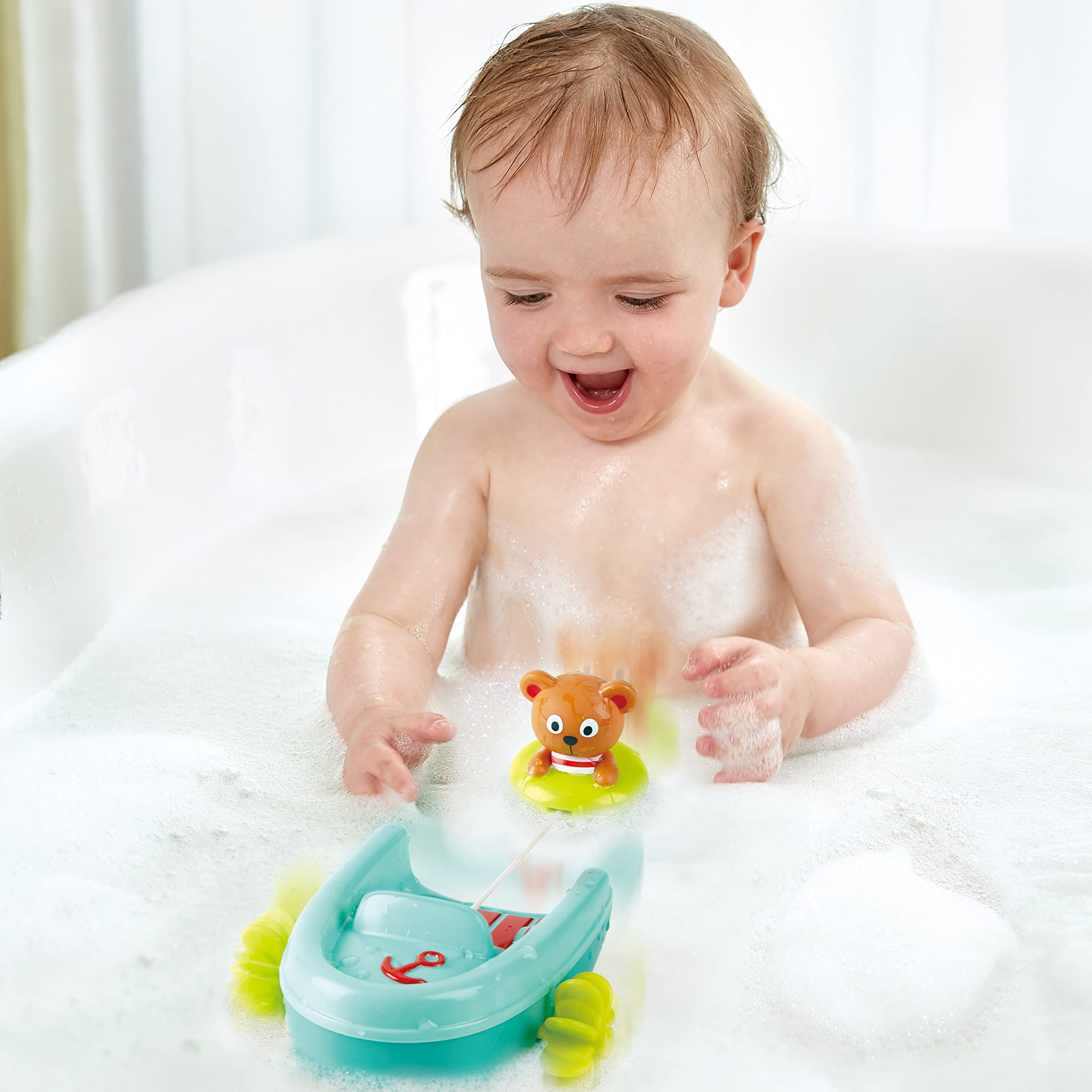 Hape E0217 barchetta bagnetto orso multicolore