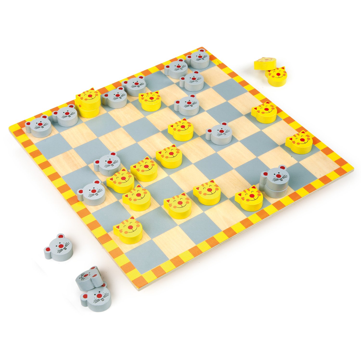 smallfoot 7354 Gatto e Topo Gioco Dama Bambini
