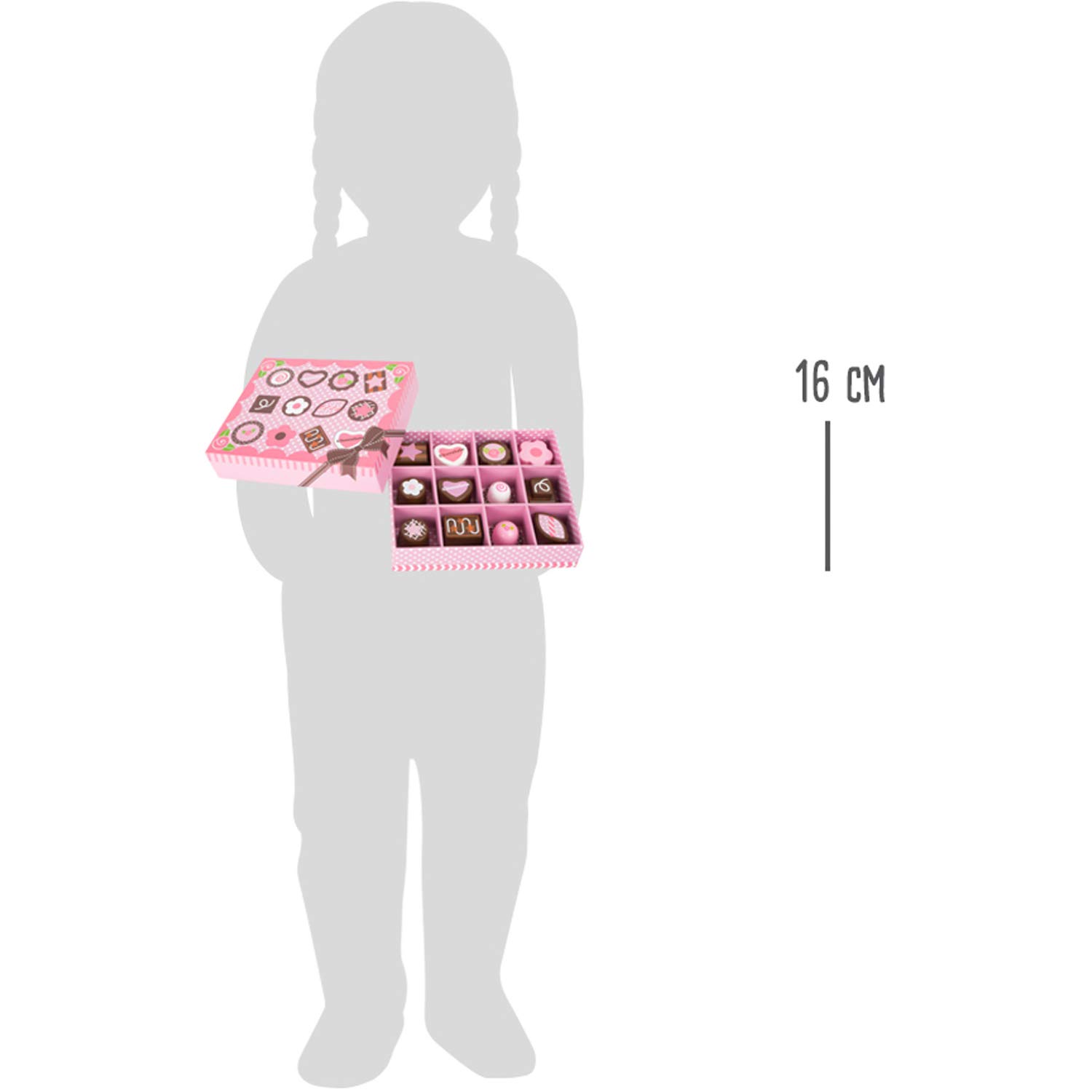 Small Foot Scatola Cioccolatini cibo legno 12 pezzi FSC